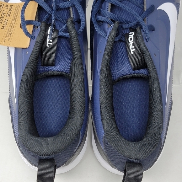 Nike Force Trout 9 Keystone Navy White Baseball Cleats FB9728-400 Mens Size 16